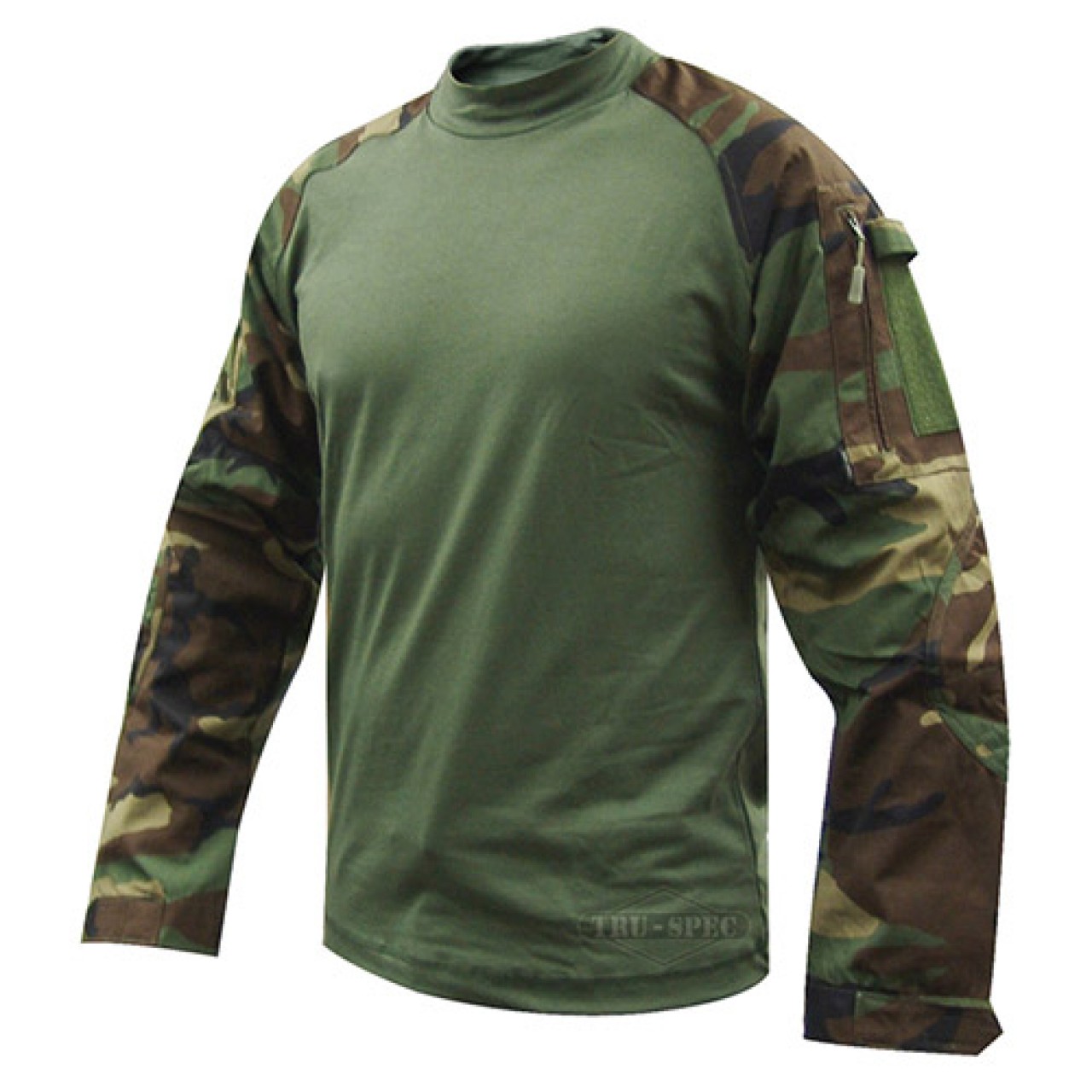 Košeľa taktická COMBAT Cordura rip-stop WOODLAND