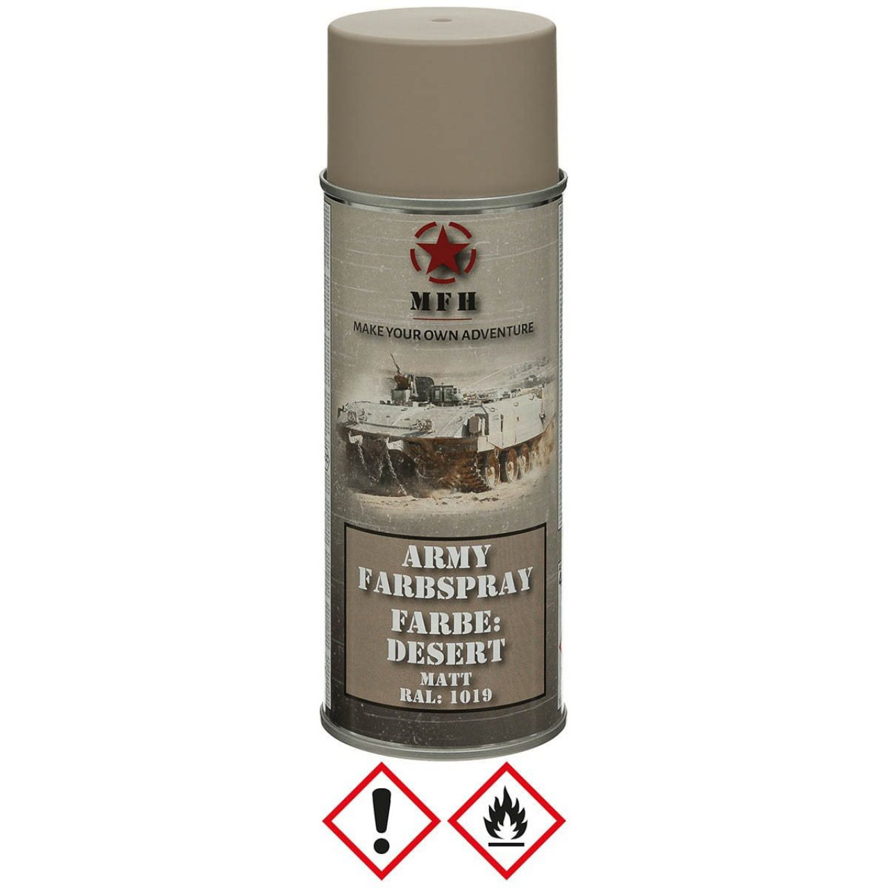 ARMY sprejová farba 400 ml RAL 1019 MATT DESERT