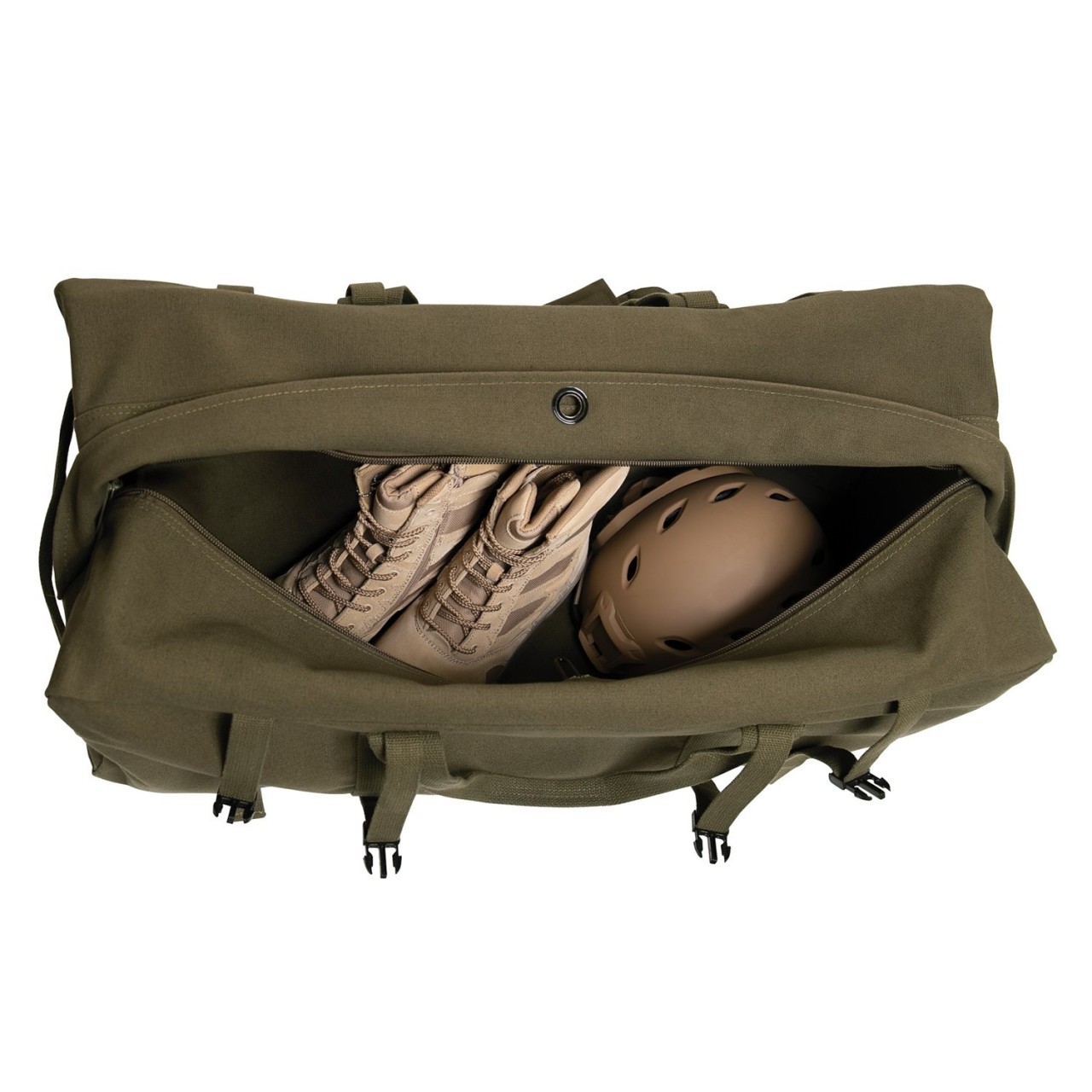Taška GI TYPE DUFFLE BAG plátená ZELENÁ