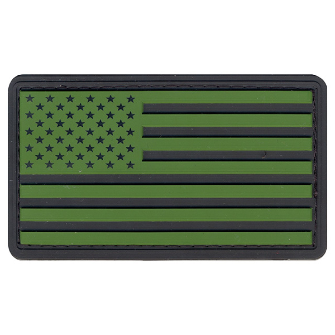 Nášivka vlajka USA plast ČIERNA/ZELENÁ