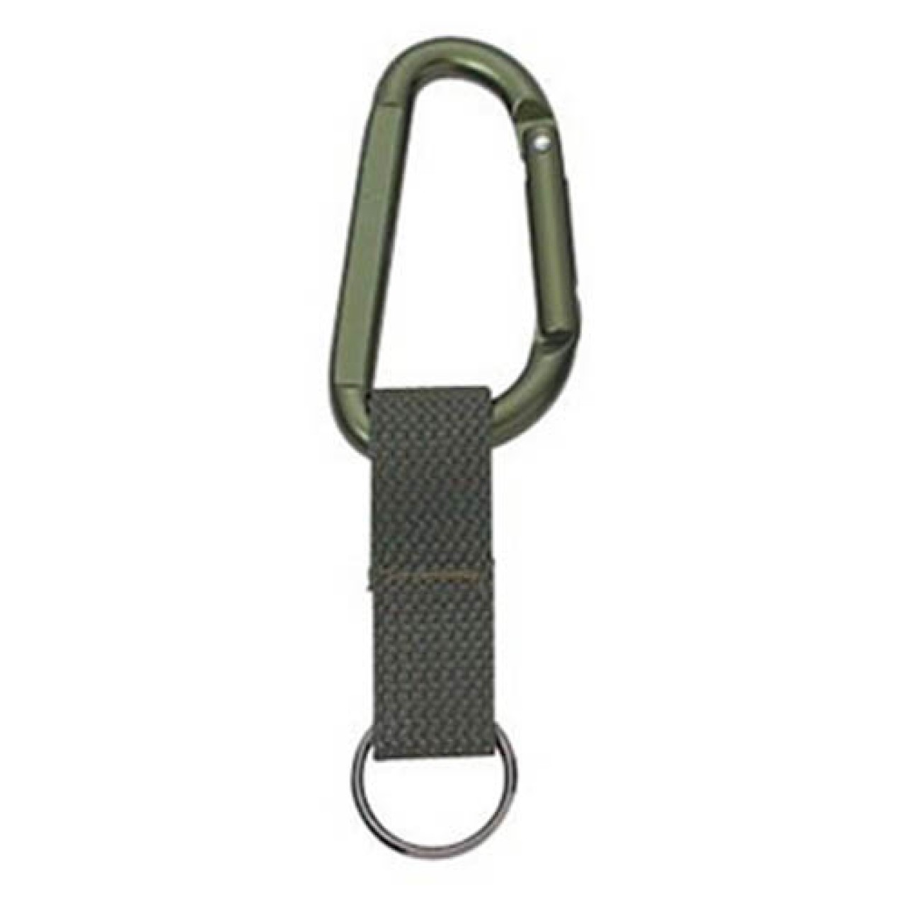 Karabína JUMBO 80mm OLIV s popruhom a krúžkom