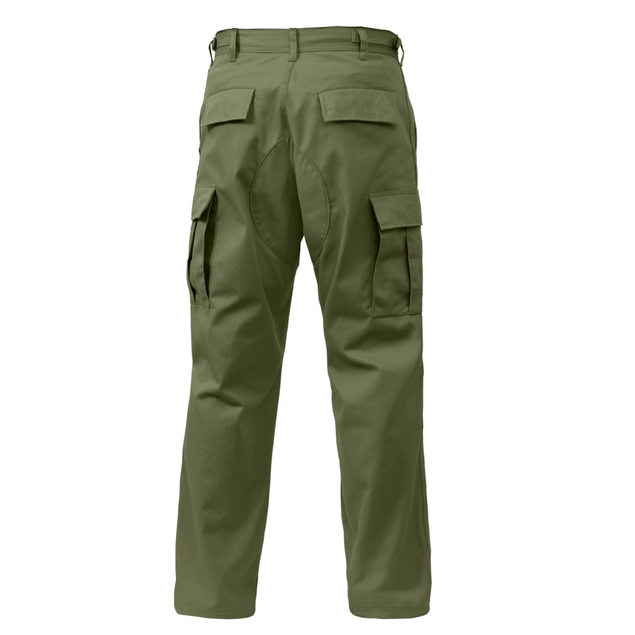 Nohavice BDU RELAXED ZIPPER FLY ZELENÉ
