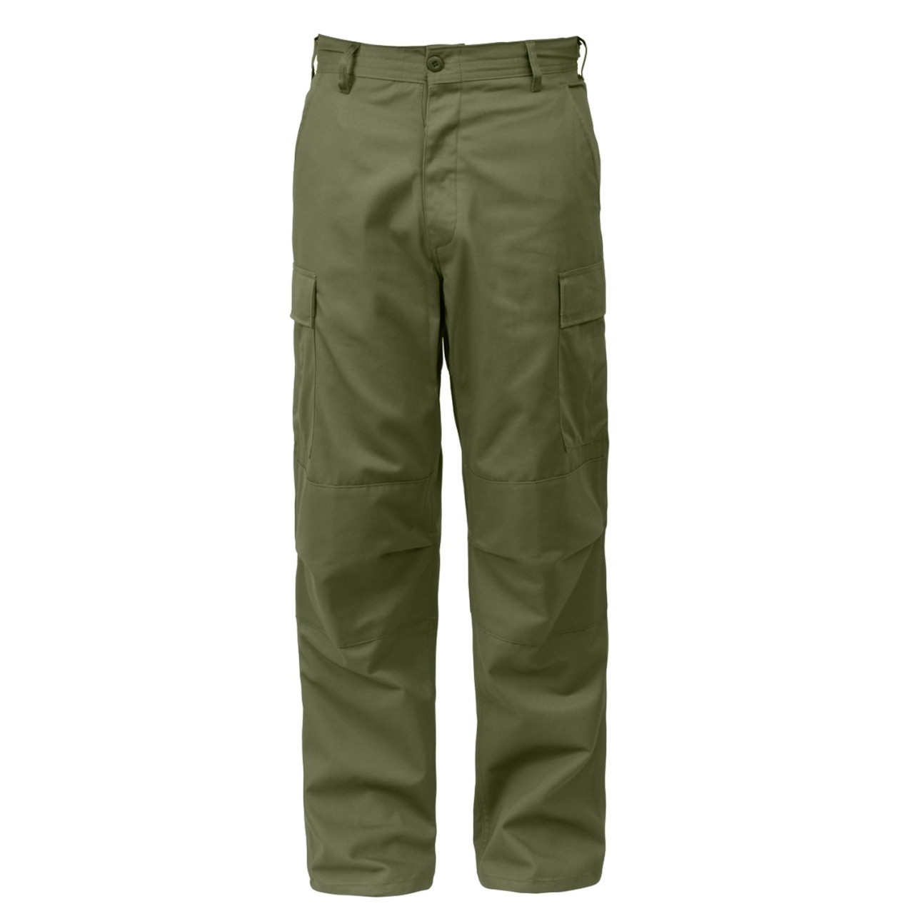 Nohavice BDU RELAXED ZIPPER FLY ZELENÉ
