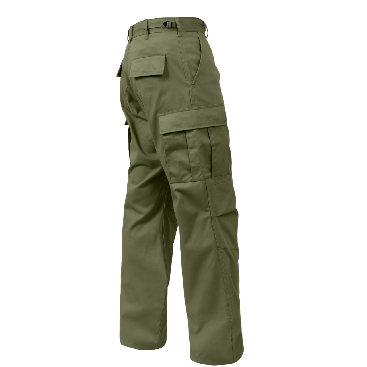 Nohavice BDU RELAXED ZIPPER FLY ZELENÉ