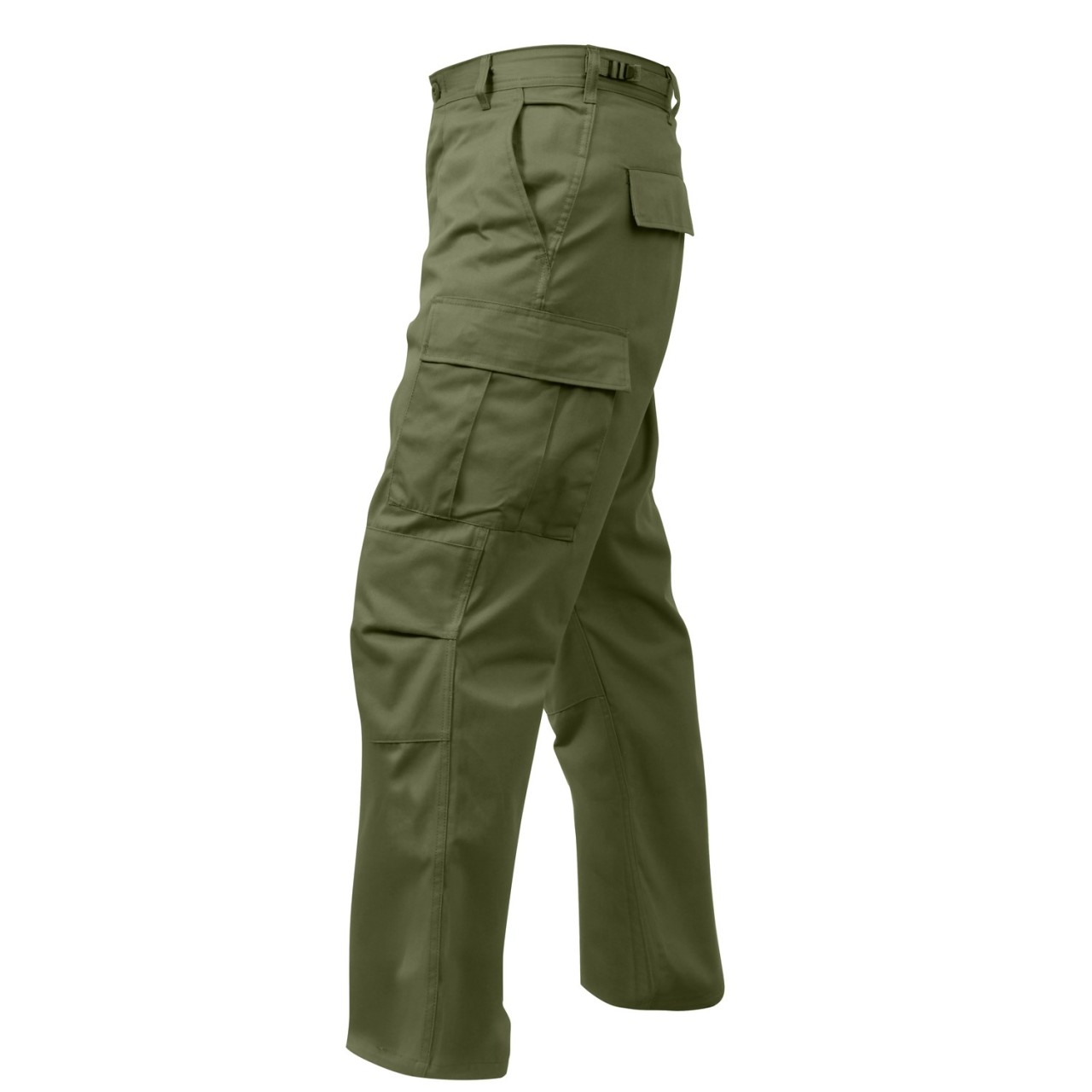 Nohavice BDU RELAXED ZIPPER FLY ZELENÉ