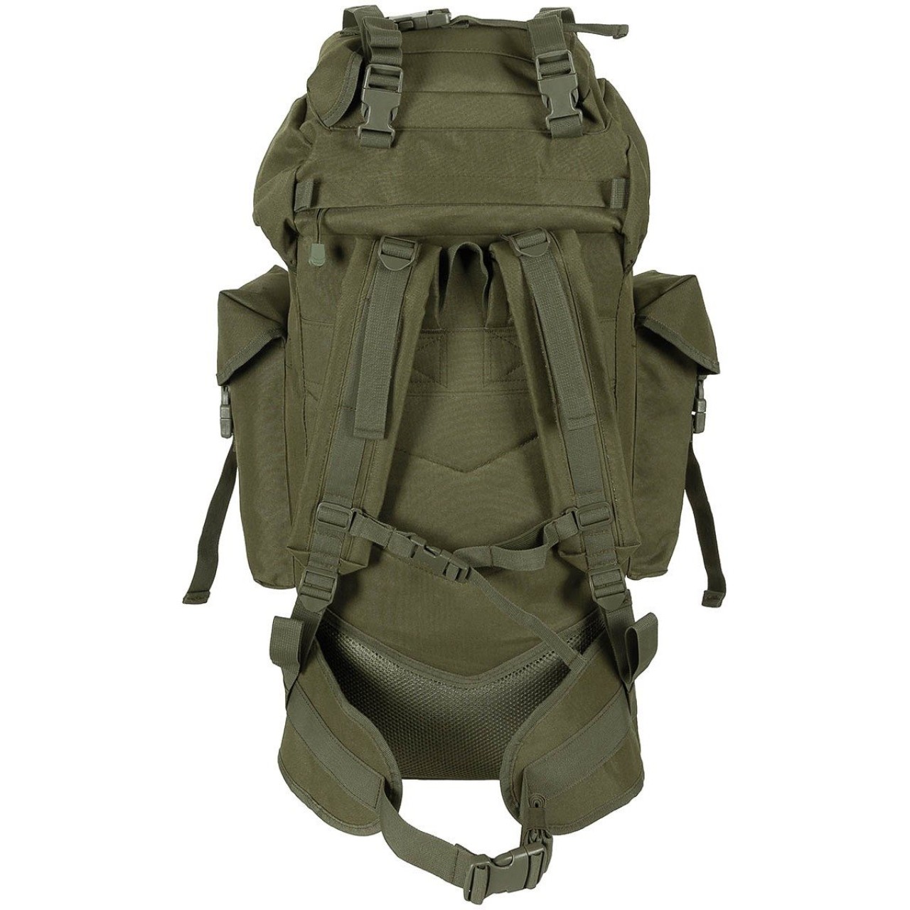 Ruksak bojový MOLLE 65 l polstrovaný + ALU výstuha ZELENÝ