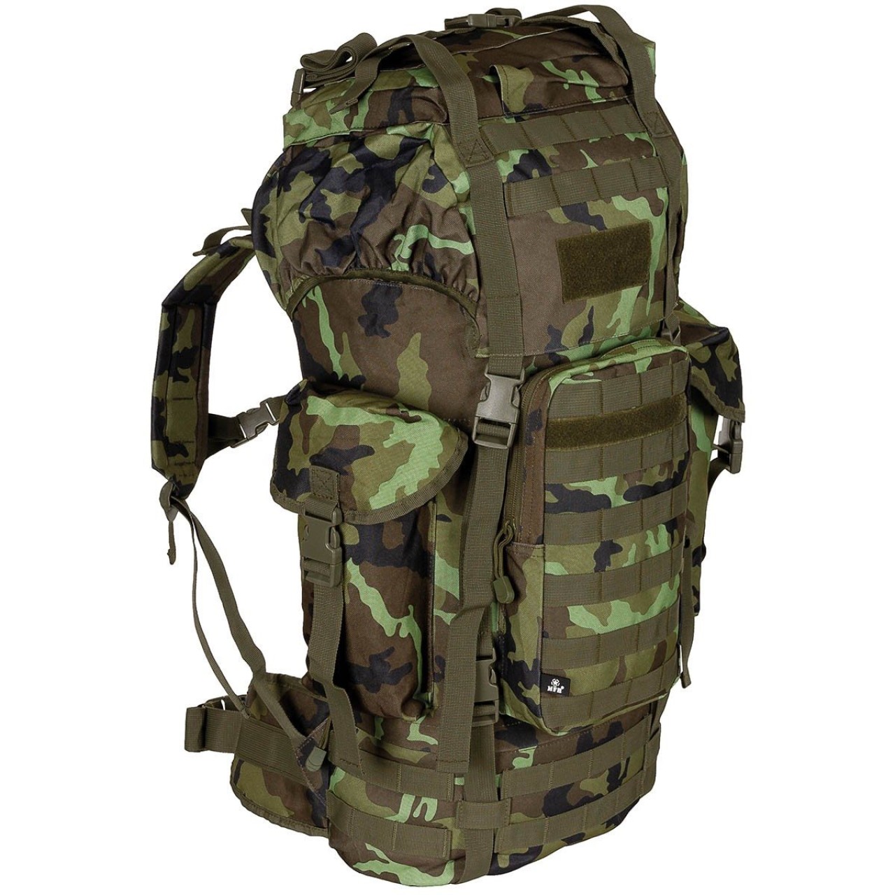 Ruksak bojový MOLLE 65 l polstrovaný + ALU výstuha vz.95 les