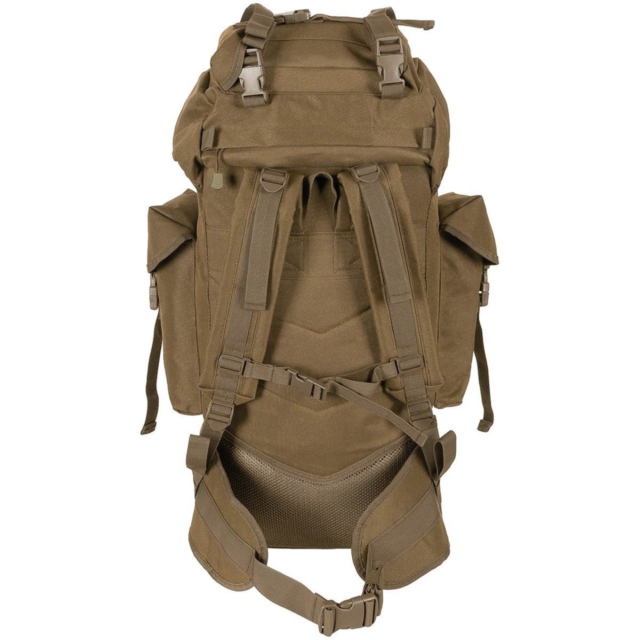 Ruksak bojový MOLLE 65 l polstrovaný + ALU výstuha COYOTE