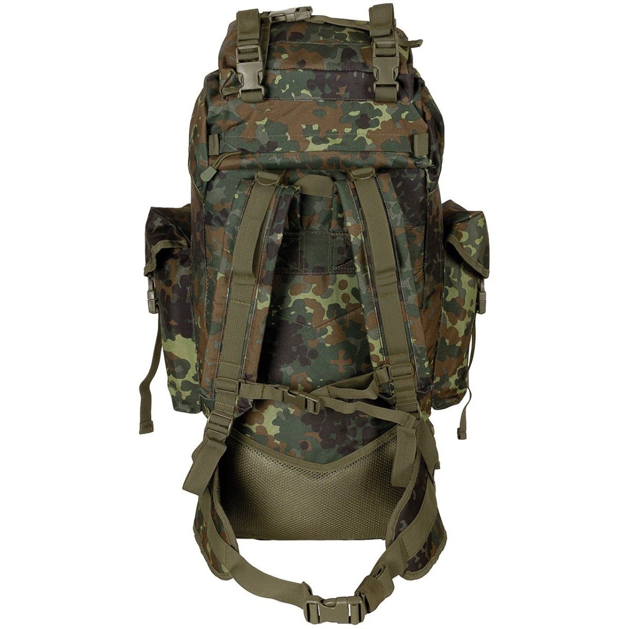 Ruksak bojový MOLLE 65 l polstrovaný + ALU výstuha FLECKTARN