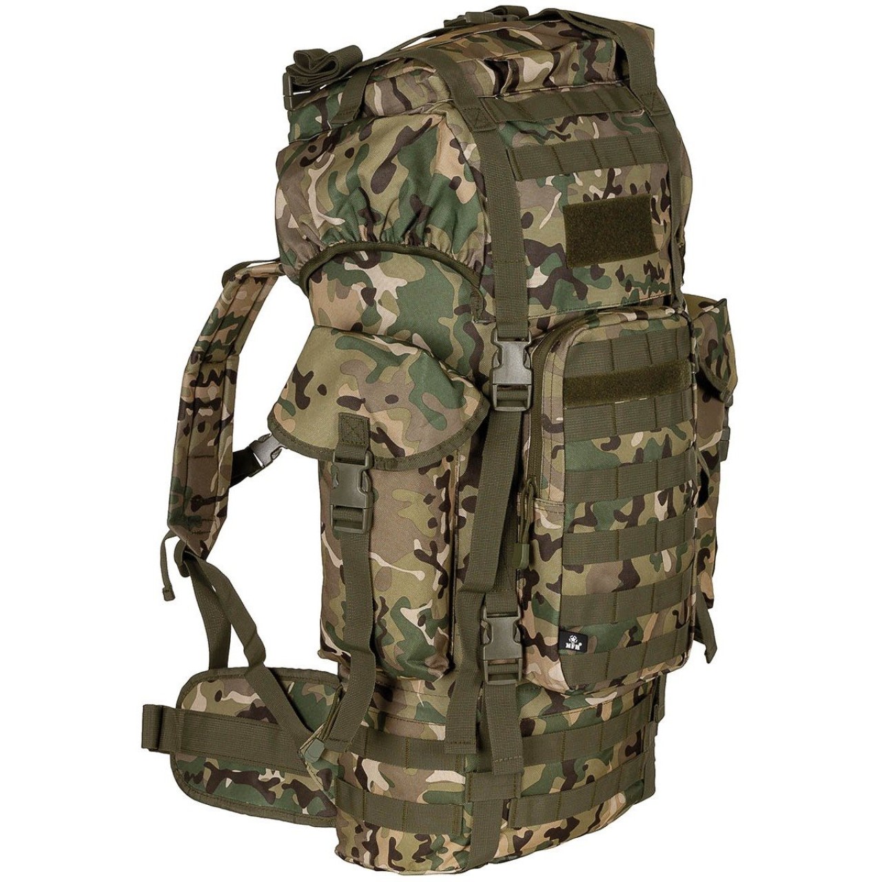 Ruksak bojový MOLLE 65 l polstrovaný + ALU výstuha OPERATION CAMO