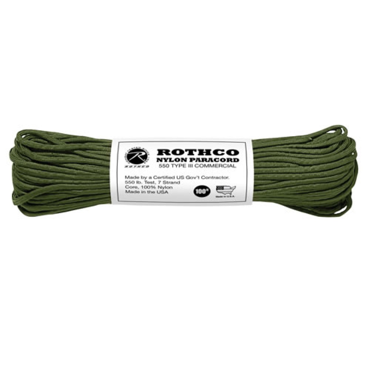Šnúra PARACORD nylon 550LB 30m 4mm OLIV