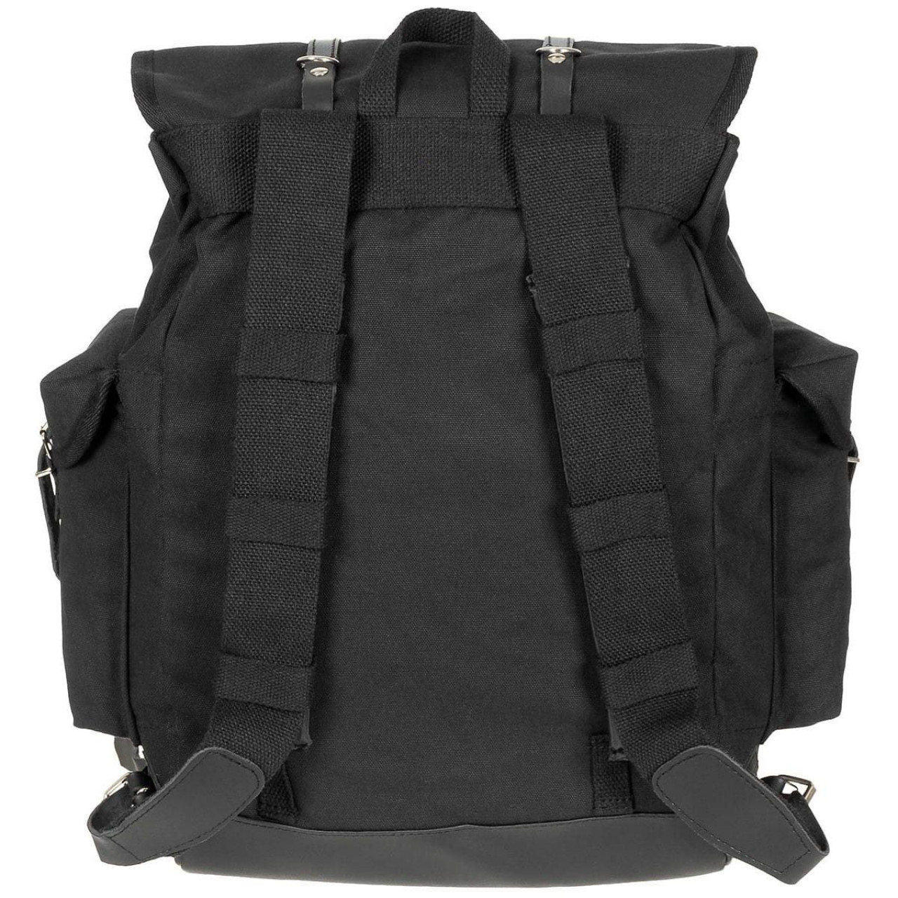 Batoh horský BW 30L polstrované popruhy, kožené remienky, ČIERNY