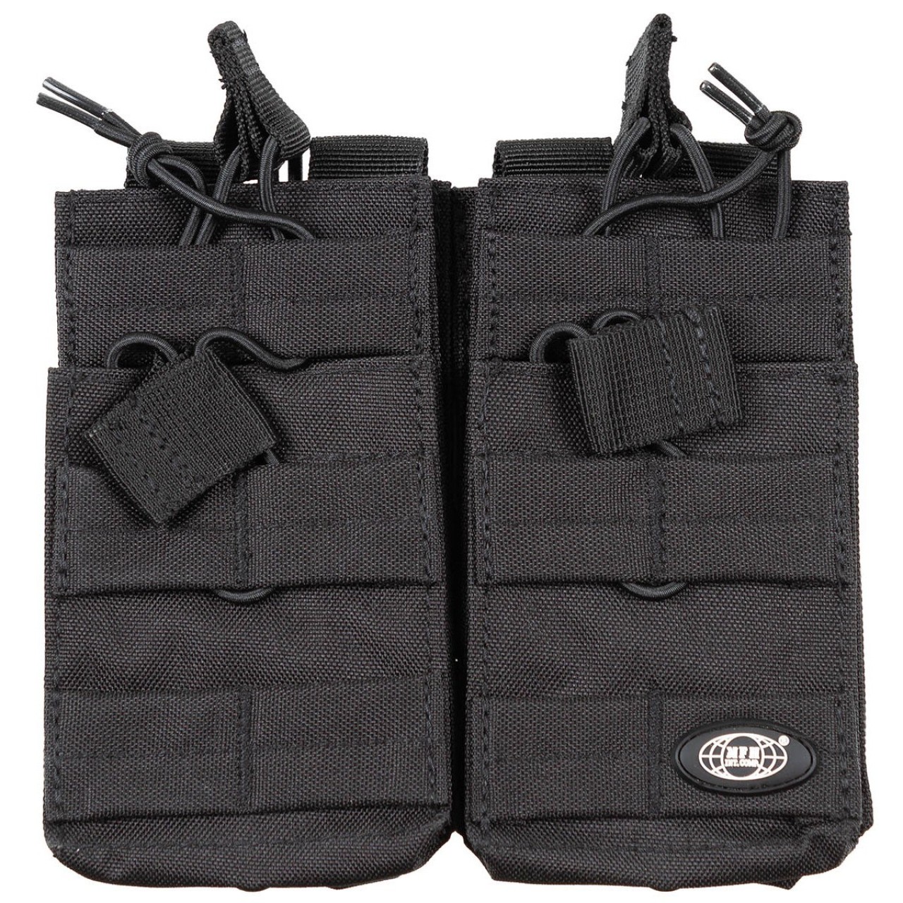 Sumka MODULAR dvojitá 4 vrecká ČIERNA