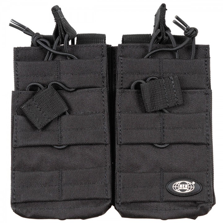 Sumka MODULAR dvojitá 4 vrecká ČIERNA