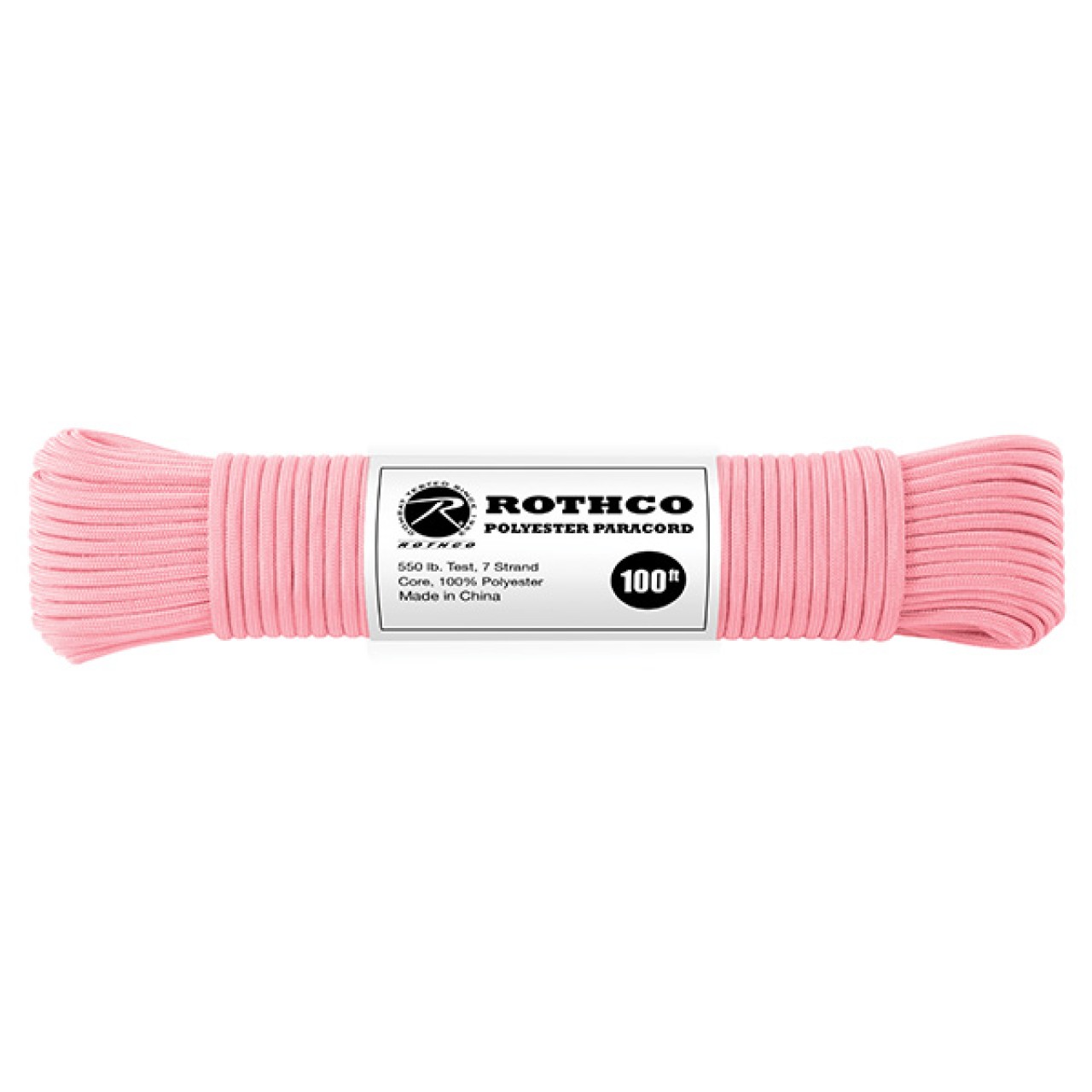 Šnúra PARACORD polyester 550LB 30m 4mm RUŽOVÁ