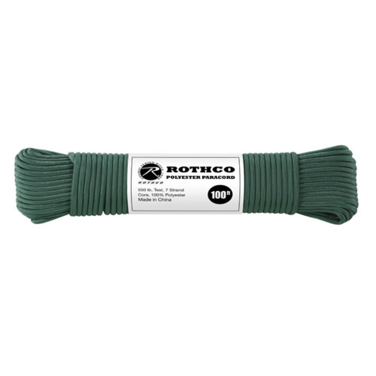 Šnúra PARACORD polyester 550LB 30m 4mm TMAVOZELENÁ