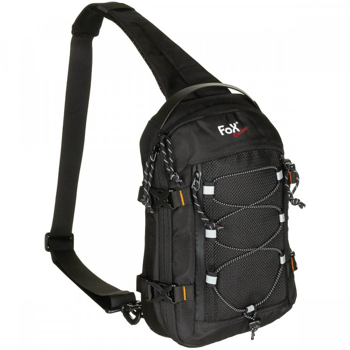 Batoh COMPACT SLING cez jedno rameno ČIERNY