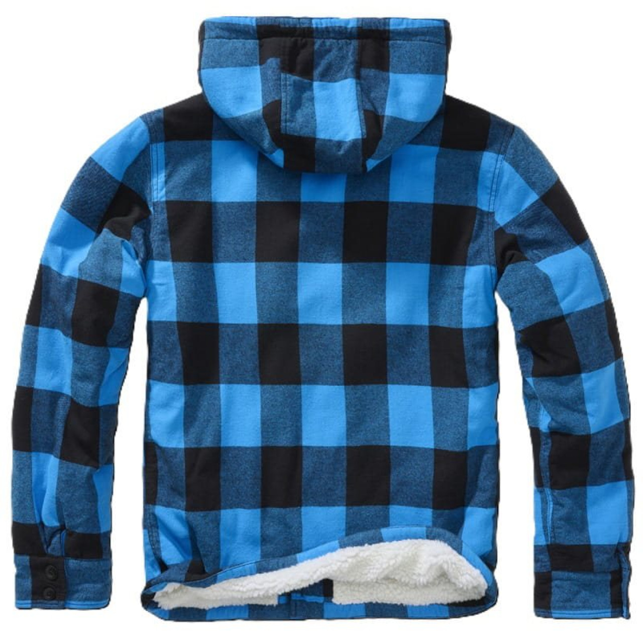 Bunda Lumber Jacket Hooded ČIERNO/MODRÁ