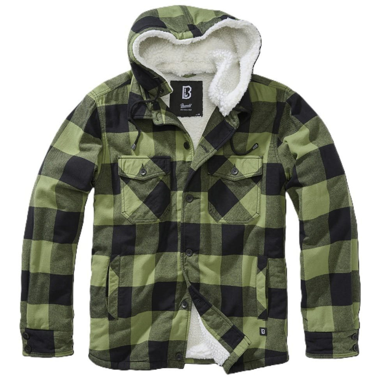 Bunda Lumber Jacket Hooded ZELENO/ČIERNA