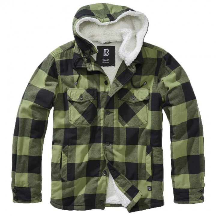 Bunda Lumber Jacket Hooded ZELENO/ČIERNA