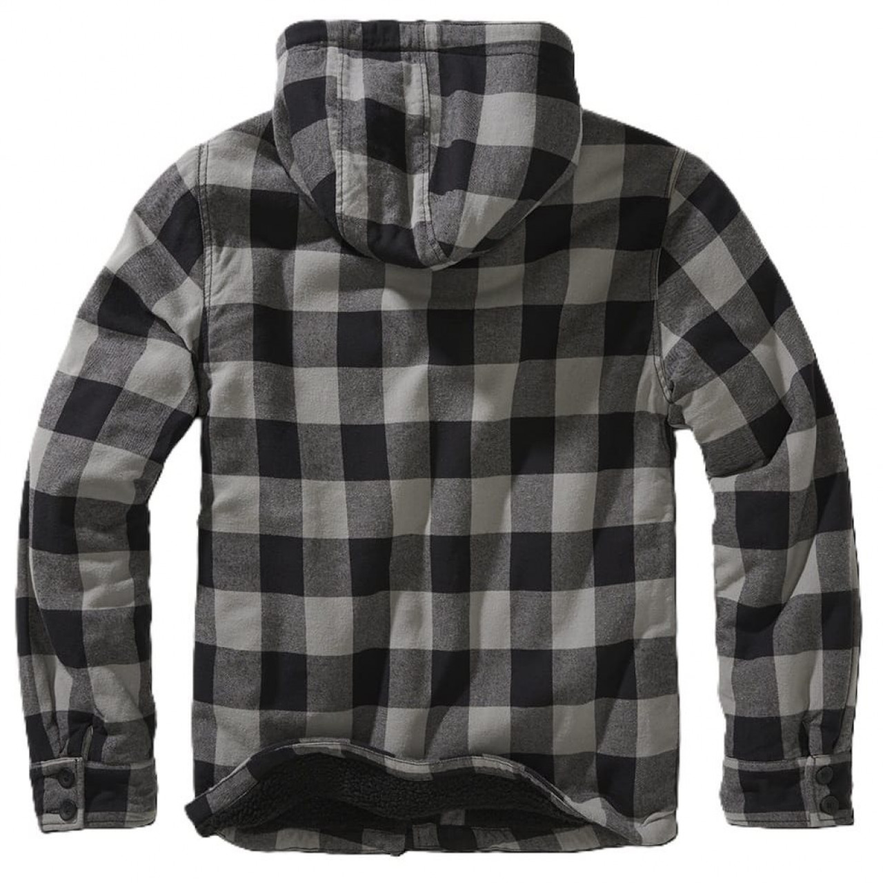 Bunda Lumber Jacket Hooded SIVO/ČIERNÁ