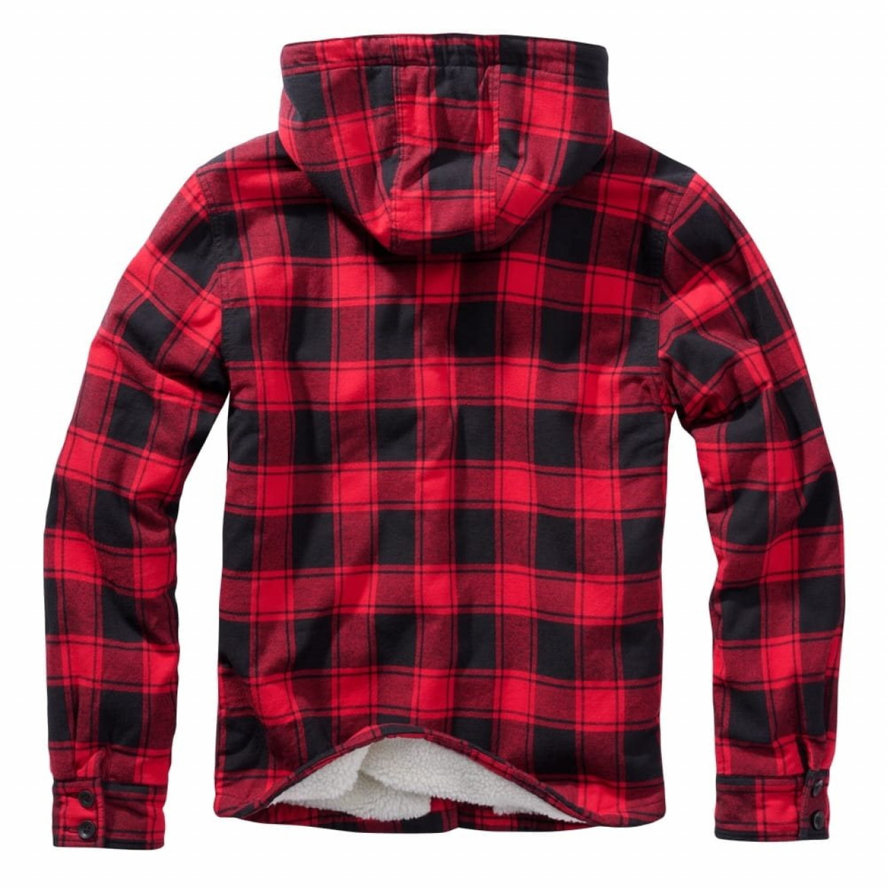 Bunda Lumber Jacket Hooded ČERVENO/ČIERNA