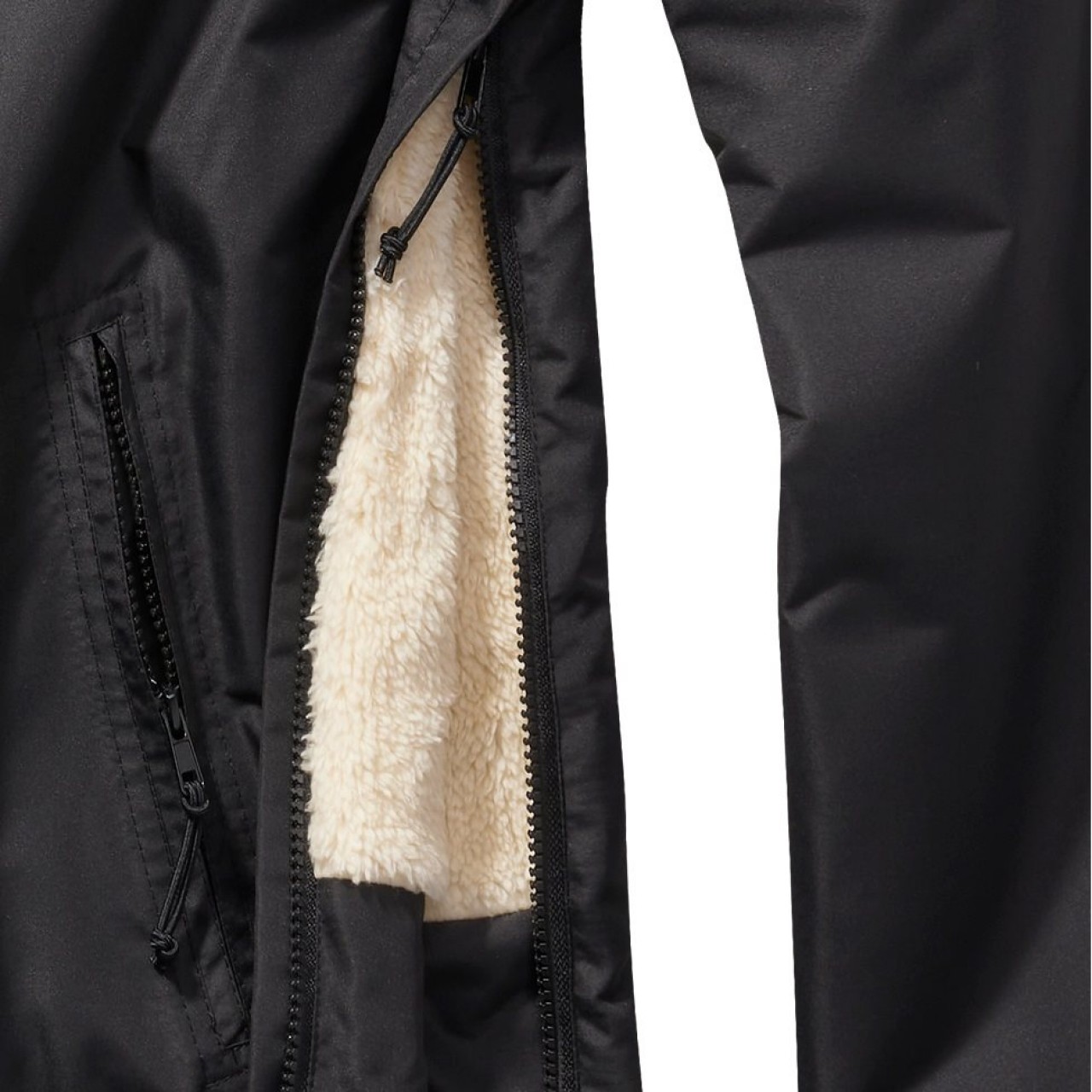 Bunda WINDBREAKER SHERPA ČIERNA