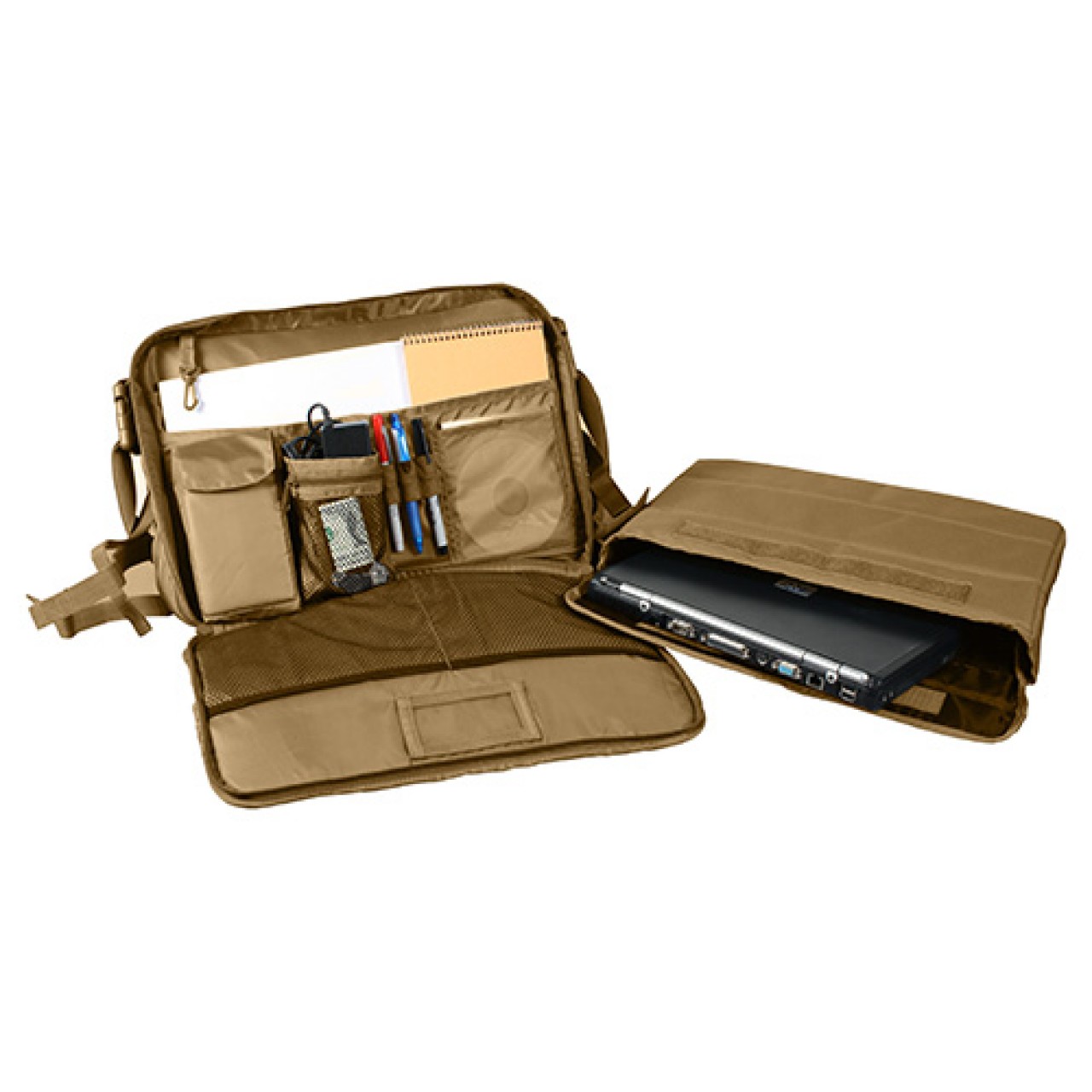 Taška MOLLE cez rameno na laptop COYOTE