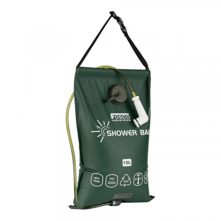 Sprcha solárna PREMIUM 15 litrov TPU ZELENÁ