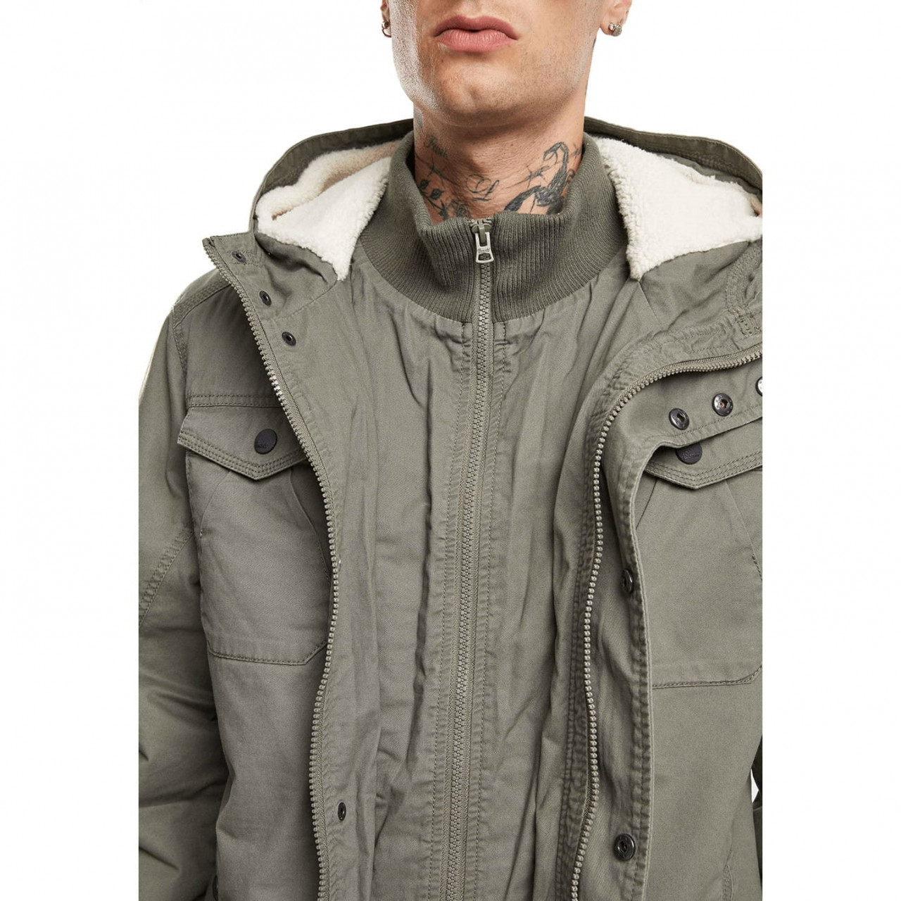 Bunda MEADOW zateplená OLIVE GREEN