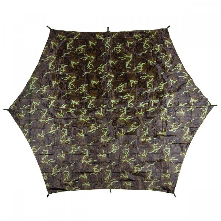 Plachta nepremokavá Hexagon-Tarp 3,4 x 3,1 m vz.95 Les