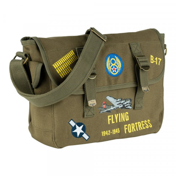 Taška cez rameno B-17 FLYING FORTRESS plátená