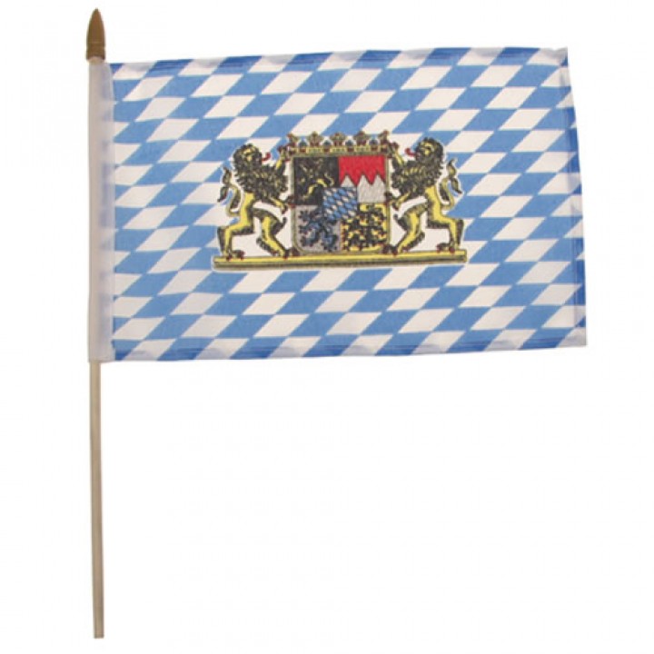 Vlajka BAVORSKO plastová tyčka 10 x 15cm