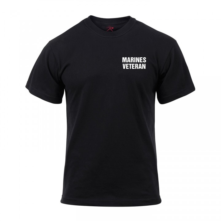 Tričko MARINES VETERAN krátky rukáv ČIERNE