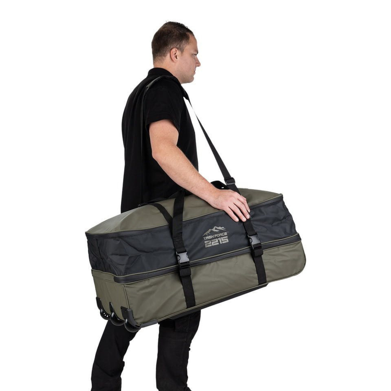 Taška COMMANDER PRO vodeodolná na kolieskach ZELENÁ