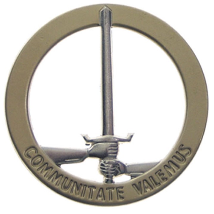 Odznak BW na baret 1. NL/D-CORPS kovový