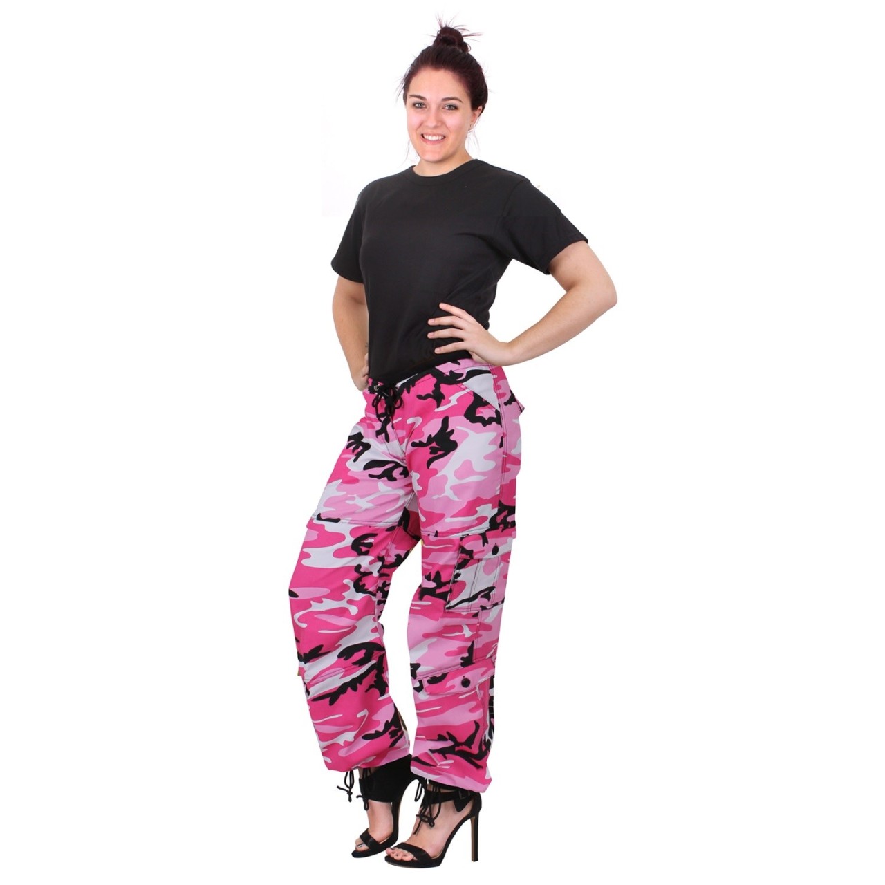 Nohavice dámske PARATROOPER PINK CAMO