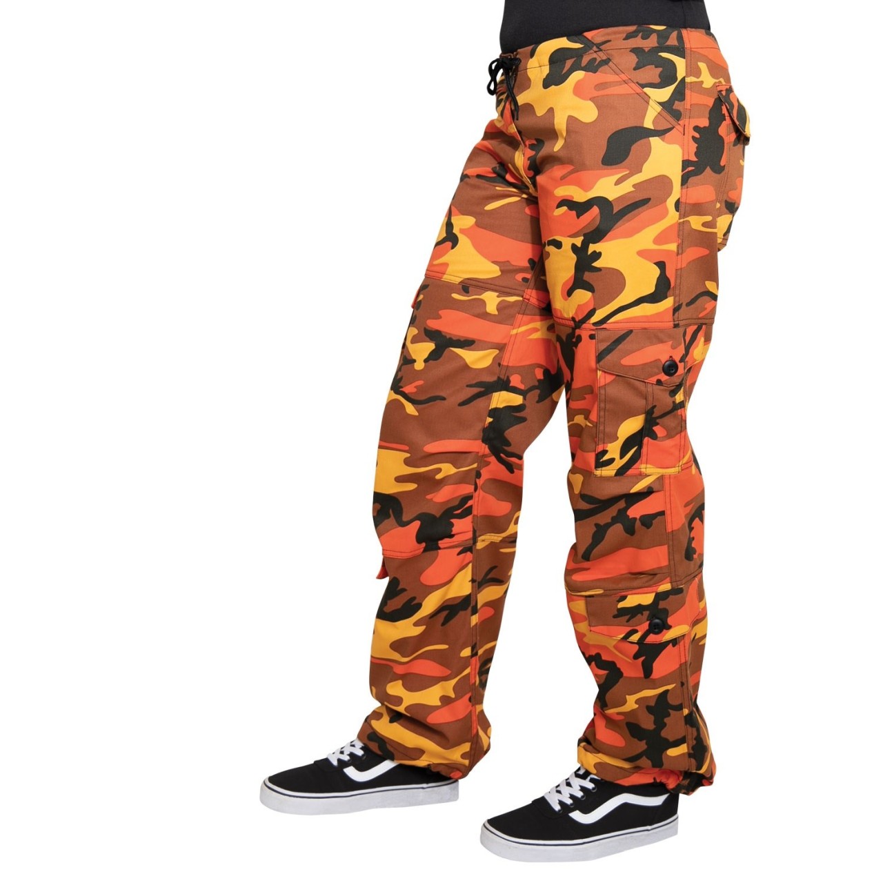 Nohavice dámske PARATROOPER ORANGE CAMO