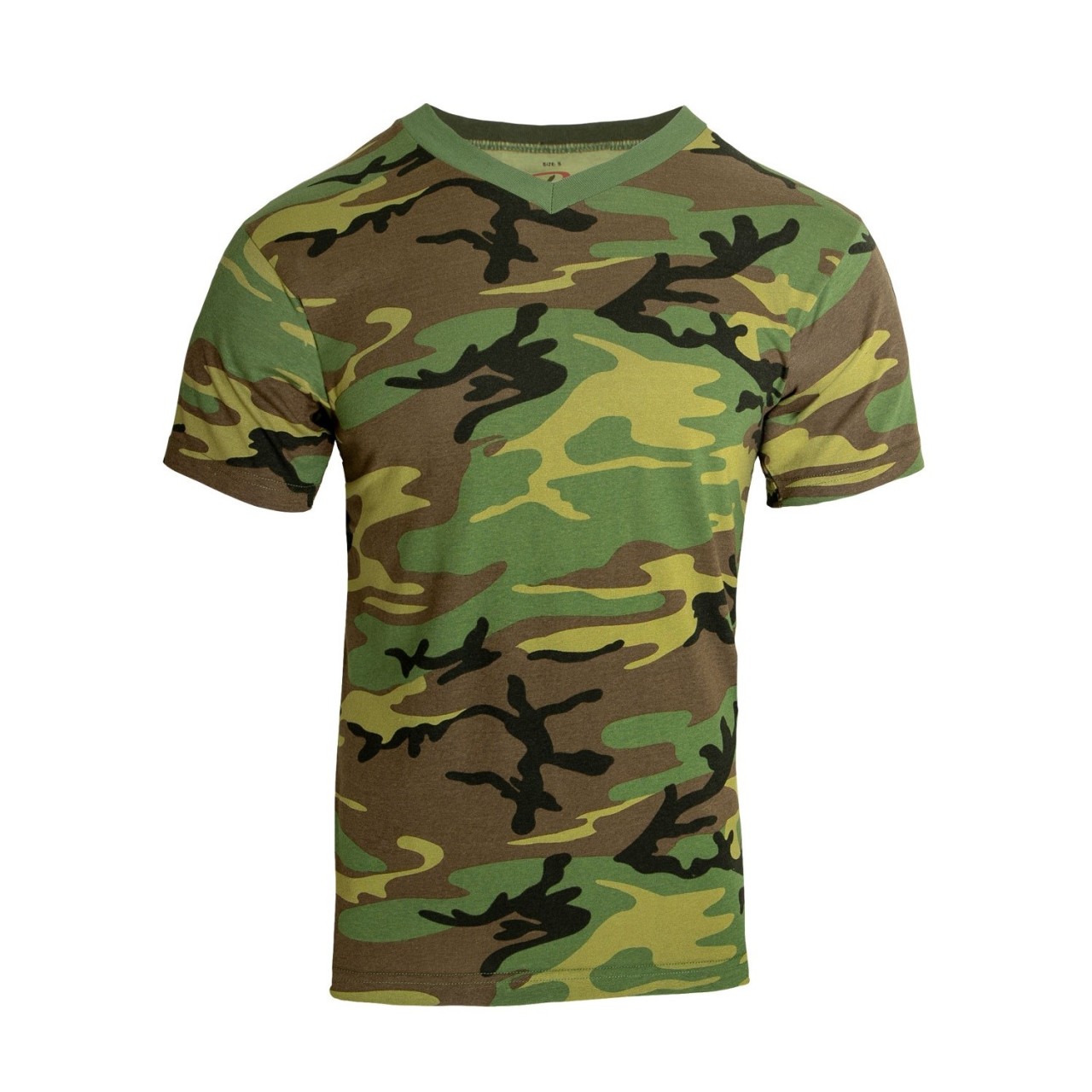 Tričko V-NECK krátky rukáv WOODLAND