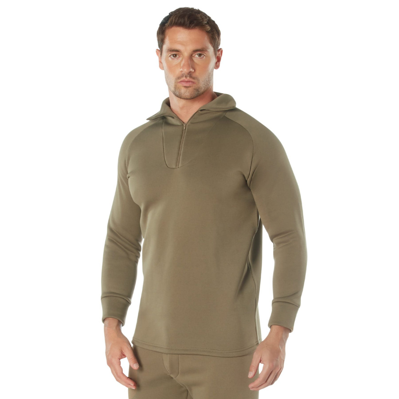 Mikina FLEECE na zips s kapucňou TACTICAL ZELENÁ