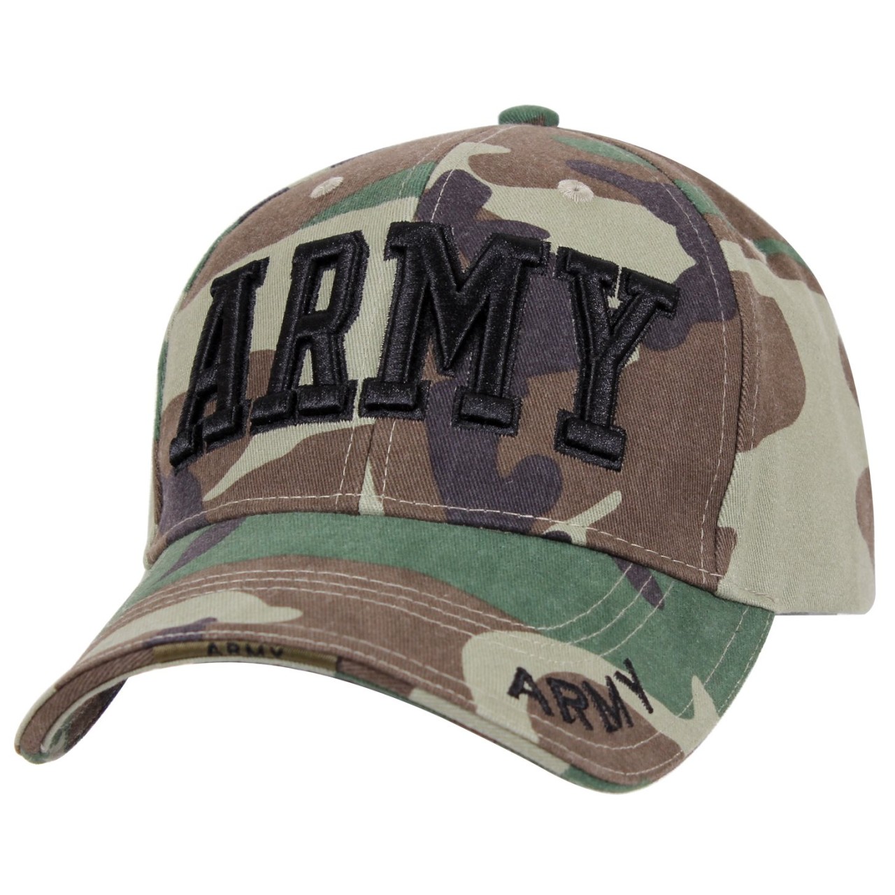 Čiapka DELUXE ARMY baseball WOODLAND