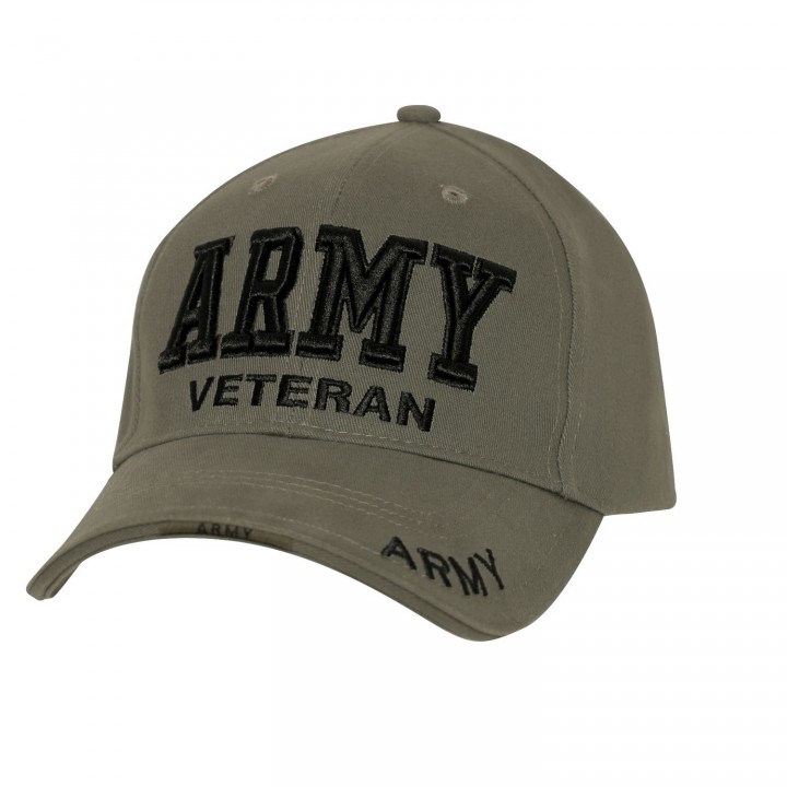 Čiapka DELUXE ARMY VETERAN baseball ZELENÁ