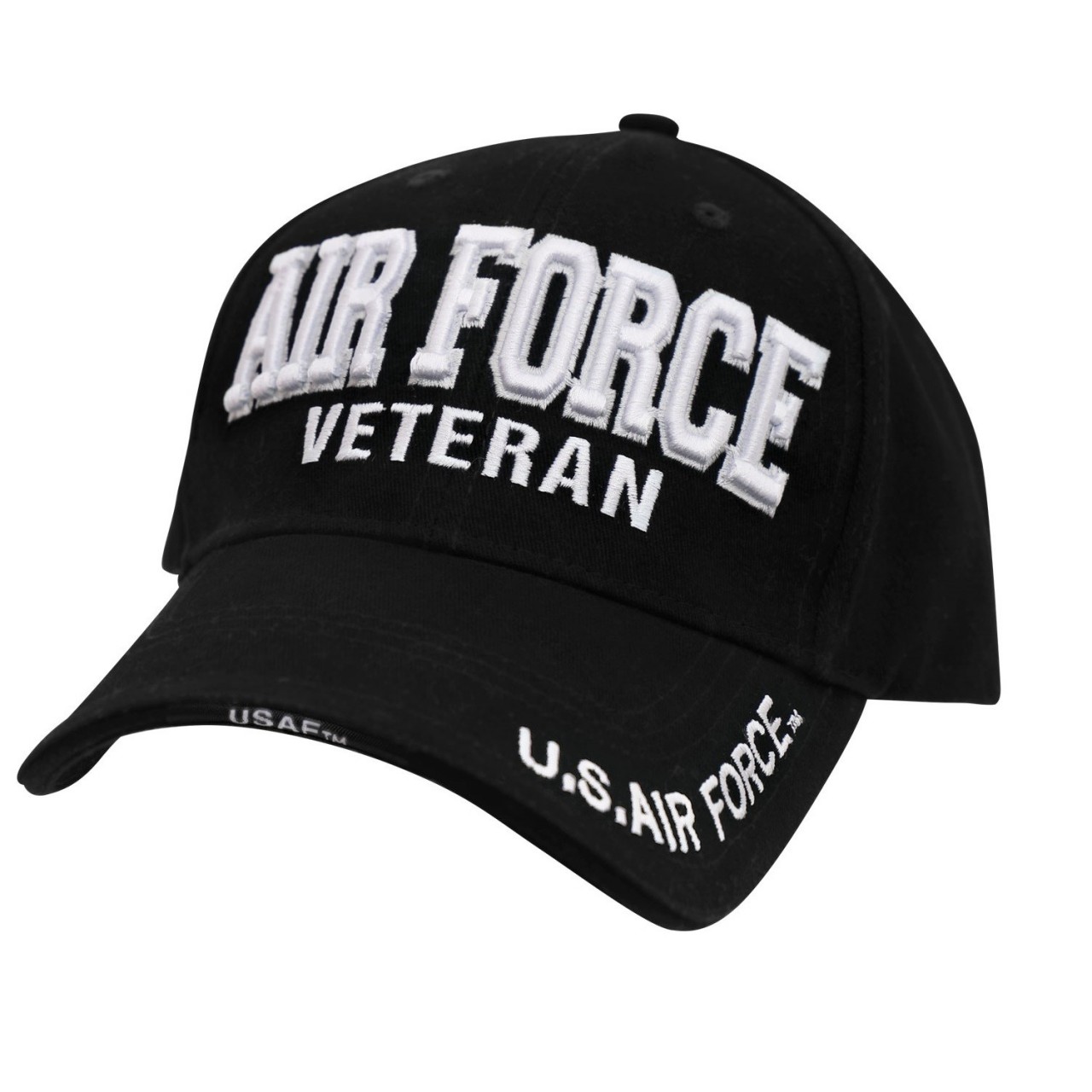 Čiapka DELUXE AIR FORCE VETERAN baseball ČIERNA