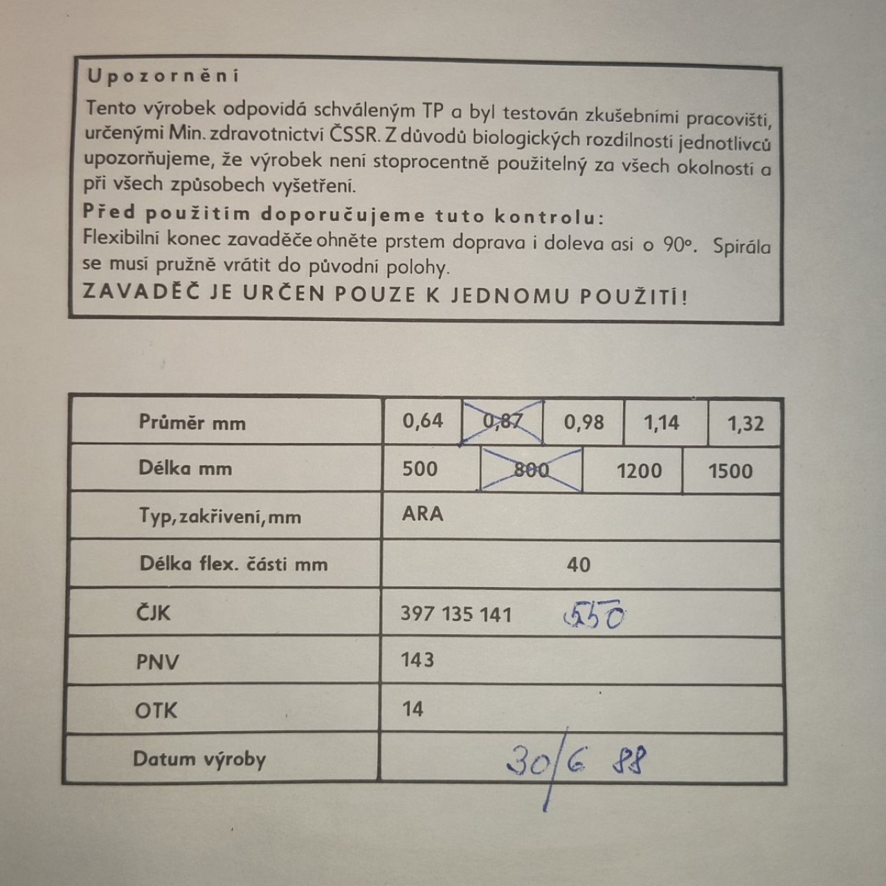 Zavádzač cievok struna ARA 0,87mm-800mm