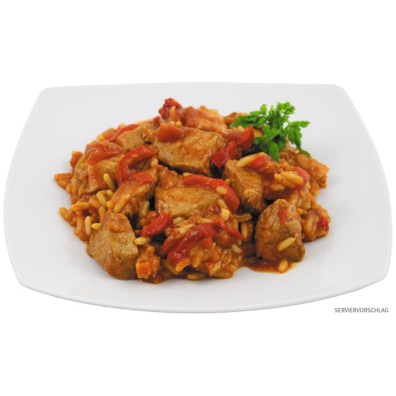 Mäso na srbský spôsob s ryžou v plechovke 400 g
