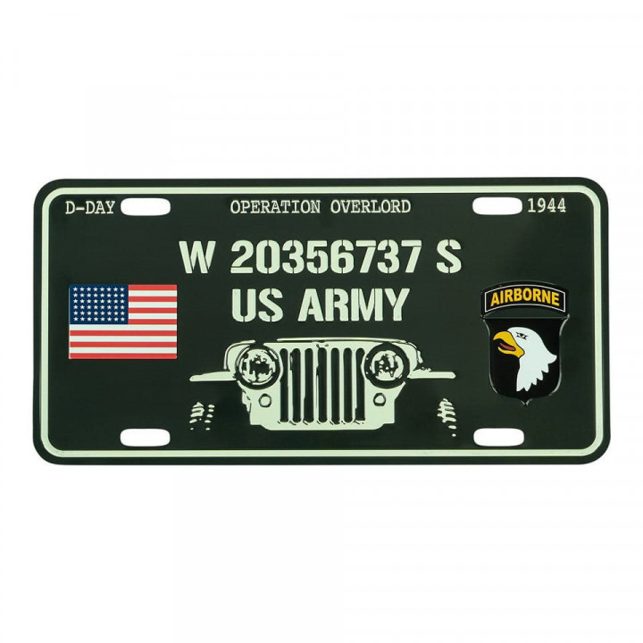 Ceduľa plechová D-DAY WILLYS