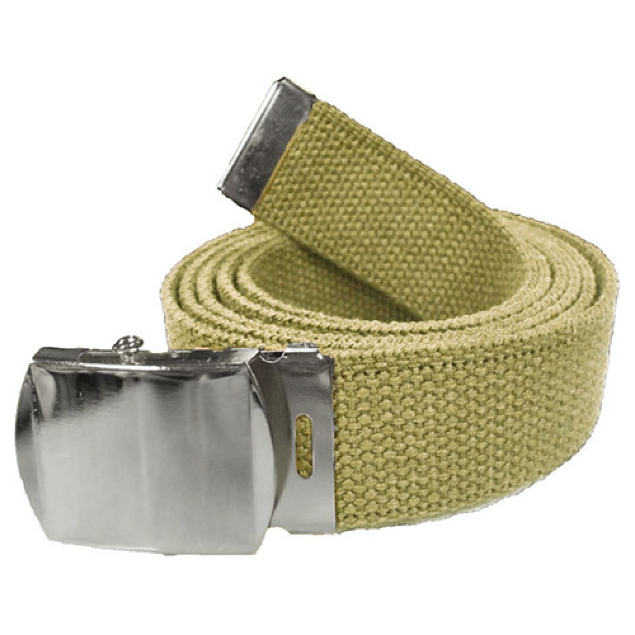 Opasok s chrómovou sponou 135 cm KHAKI