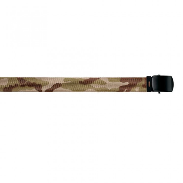 Opasok  obojstranný s čiernou prackou 3-COL DESERT/KHAKI 135 cm