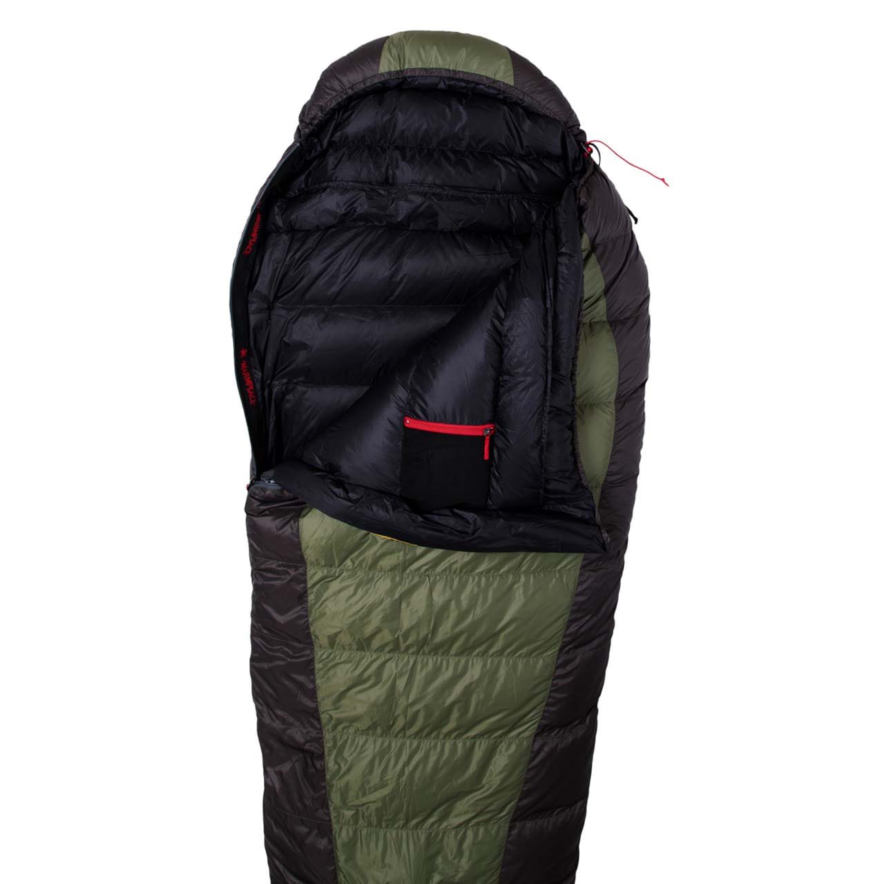 Spacák páperový VIKING 600 ZELENO-ČIERNY veľ.170cm PRAVÝ