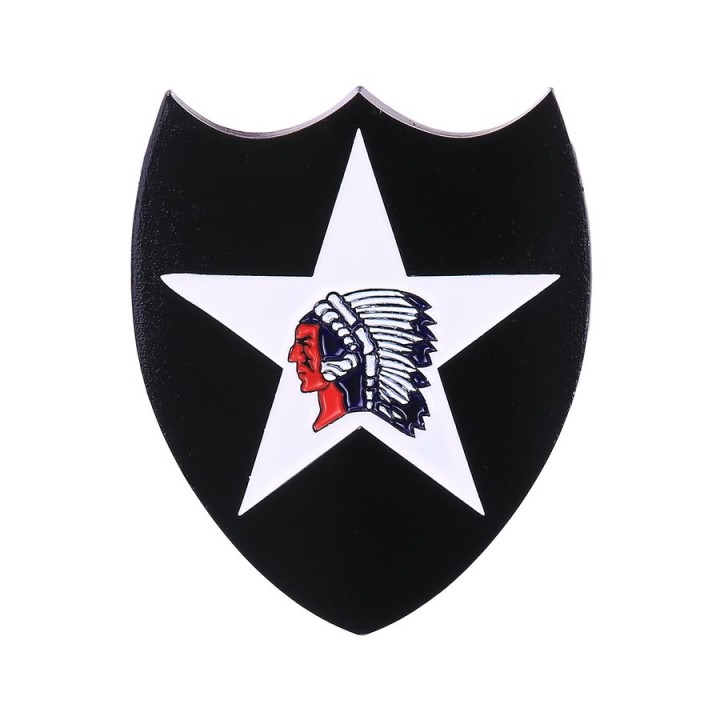 Znak US 2nd INFANTRY DIVISION so samolepou